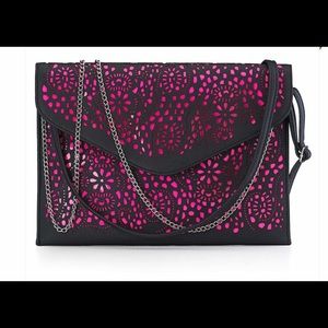 NEW Black Envelope Handbag